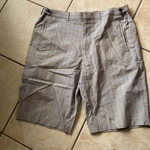 Ben Sherman navy check with orange stripes